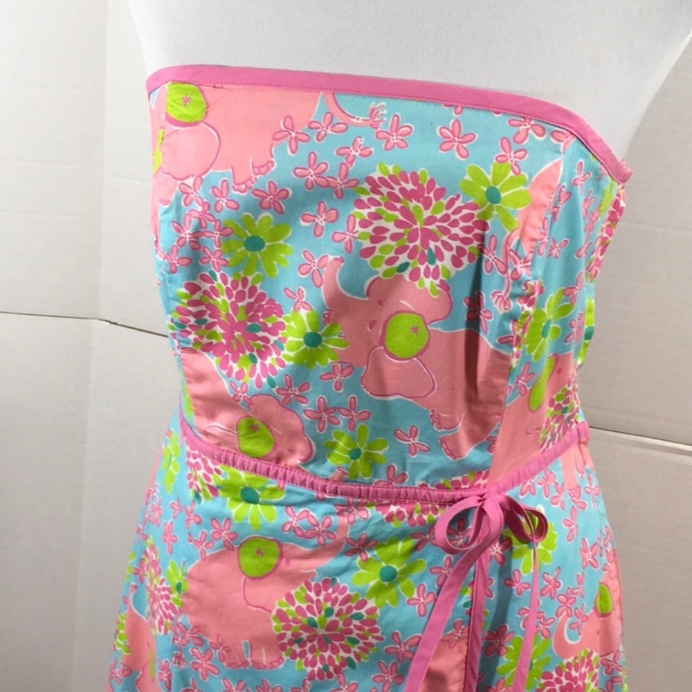 Lilly Pulitzer pink elephant Elefrance dress - Picture 2 of 8